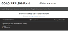 Tablet Screenshot of goloisirs-lehmann.fr